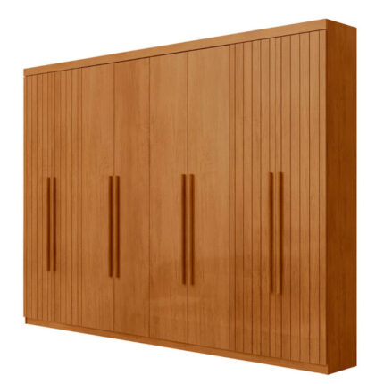 Guarda Roupa Casal Toronto Mdf 8 Portas E 4 Gavetas Moderna Mobília